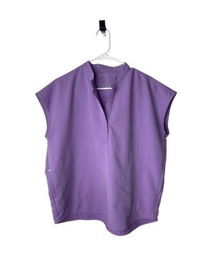 FIGS Rafaela Oversized Scrub Top Lilac Dawn Purple Healthcare Nursing Sz M